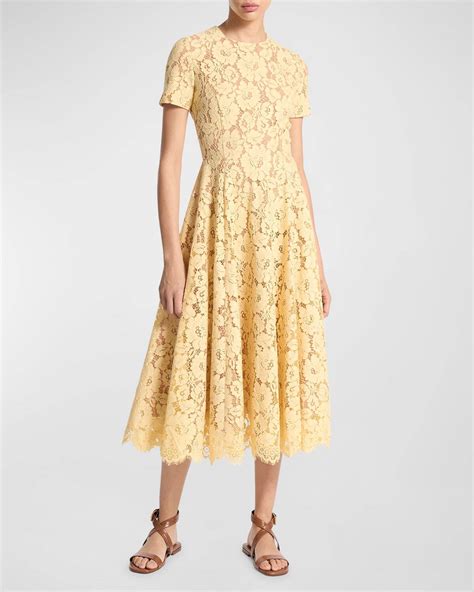 lace gromett dress michael kors|Floral Lace Midi Dress .